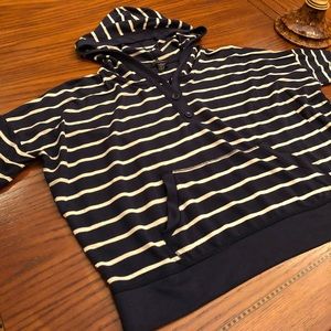 Comfortable Striped Hooded Sweater • Timing